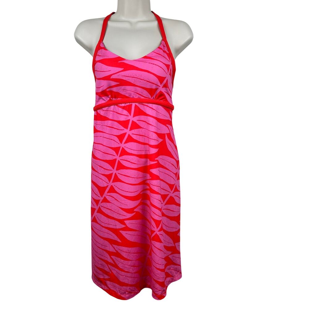 NEW Patagonia Sundown Sally in Eucaluptus Fonds Catalan Coral Dress Small FLAW